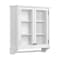 Alaterre Furniture Dorset Bath 27"W x 29"H Wall Mounted Cabinet with Mirror and Towel Rod ANVA79WH - alternate 4